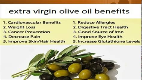 extra virgin olive oil health benefits